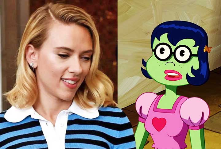 Scarlett Johansson - A atriz de “Lucy” e “Encontros e Desencontros” dublou a personagem Mindy em “Bob Esponja, o filme”. 