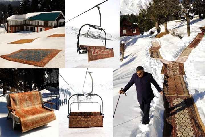 Cidades indianas como Jaipur, Agra e Varanasi são grandes polos de produção, e muitos tapetes indianos são exportados para a Europa e os Estados Unidos.