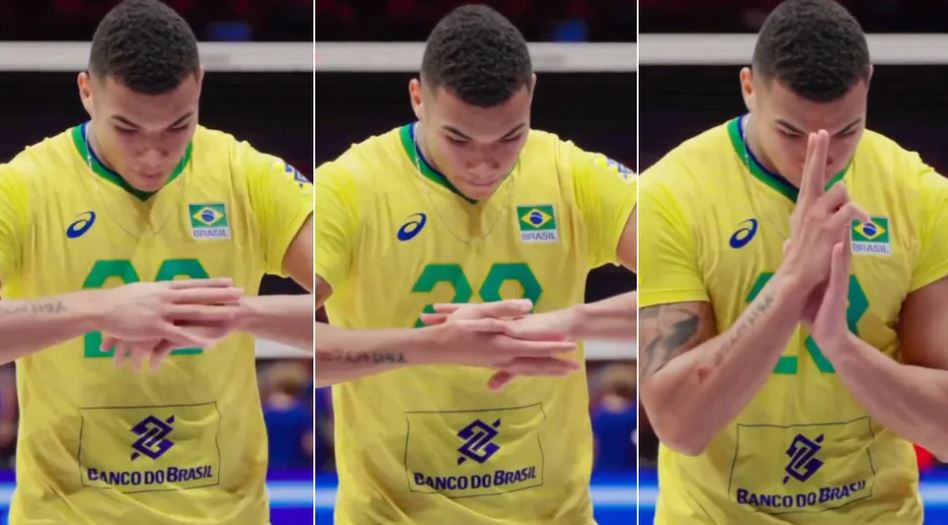 Em 2023 o jogador de vôlei Darlan Souza, de 21 anos, chamou atenção ao reproduzir com as mãos os justu. Ele fazia isso a cada ponto marcado e antes de sacar no dia 1/10. O Brasil venceu a República Tcheca de virada no tie-break, por 3 sets a 2, em uma partida do Pré-Olímpico, no Rio de Janeiro.