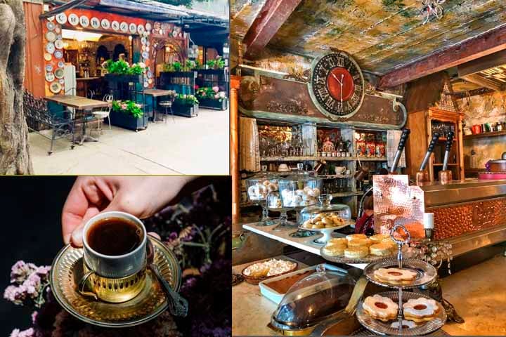 Uma das cafeterias citadas é a The Budapest Café, que segundo o livro é uma das mais atraentes e vai além de uma xícara gostosa. Os visitantes são transportados para um espaço saído de um filme de Wes Anderson, graças aos tons pastéis, móveis extravagantes e uma série de arcos e arcadas.