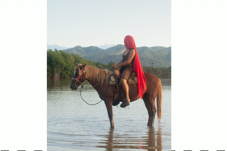 Obra "Caminhos abertos", de Rafaela Kennedy em exposi&ccedil;&atilde;o na mostra Tromba D&rsquo;&Aacute;gua, no Museu do Amanh&atilde;