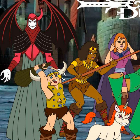 Crianças se deparam com o brinquedo Caverna do Dragão em um parque de diversões. Ao entrarem nele, são enviadas a um mundo mágico e contam com a ajuda do Mestre dos Magos para tentar voltar pra casa.