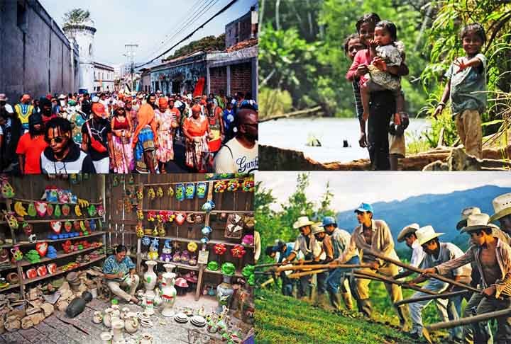 Honduras: Lar dos Lenca, Miskito e Tolupan, entre outros grupos. Muitas comunidades vivem nas regiões montanhosas e costeiras. Sua luta pela preservação cultural se dá em meio a problemas como desmatamento e projetos de desenvolvimento.
