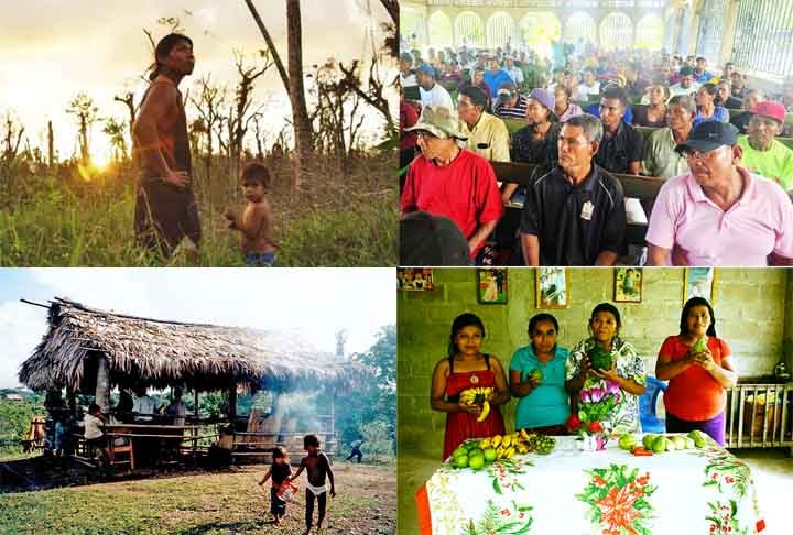 Nicarágua: Povos como Miskito, Mayagna e Rama estão presentes, especialmente na região da Costa Caribe. Eles possuem línguas próprias e costumes distintos, vivendo em áreas relativamente autônomas. Suas tradições enfrentam pressão devido à modernização e exploração de recursos naturais.