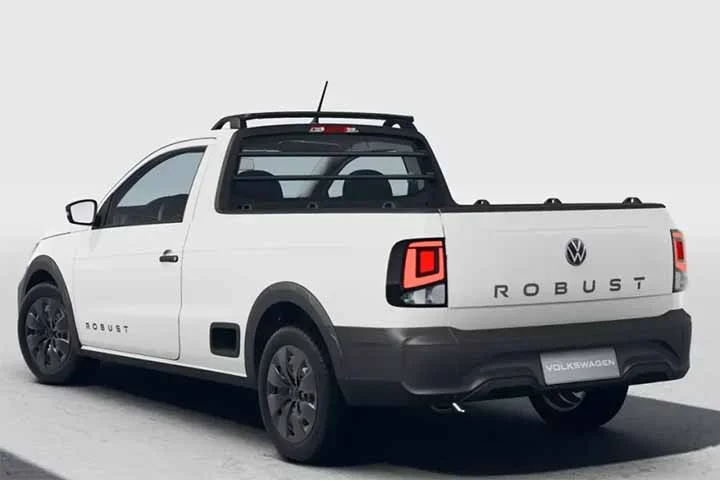 Saveiro Robust CS, de cabine simples, da Volkswagen - Preço atual após o decreto: R$ 88.687 - Desconto de R$ 20.803.
