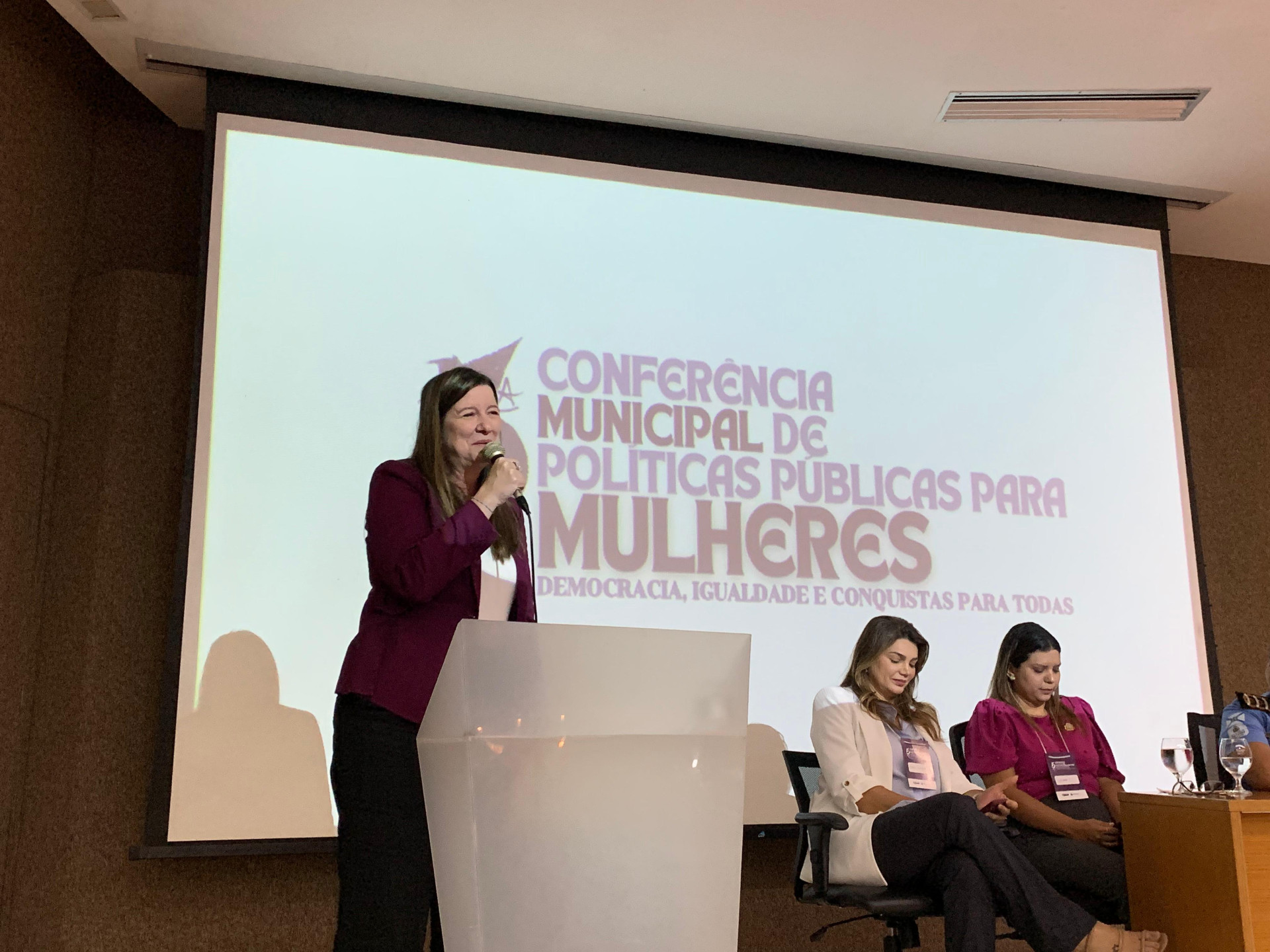 Lia Gomes na 5ª Conferência Municipal de Políticas para Mulheres, em Fortaleza