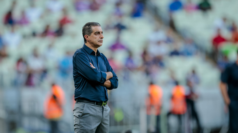 FORTALEZA, CEARÁ,  BRASIL- 19.07.2025: Renato Paiva. Fortaleza x Bahia na Arena Castelão pelo Campeonato Brasileiro serie A, jogo que terminou em 1 x 1. (Foto: Aurelio Alves/O POVO)