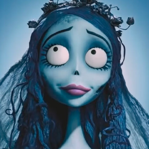 Mais conhecida como noiva-cadáver, Emily é uma personagem que acaba assassinada ao tentar fugir com seu amor, Lord Barkis, que na verdade é um homem perverso que usa a inocência de Emily e outras mulheres para ficar com sua fortuna.