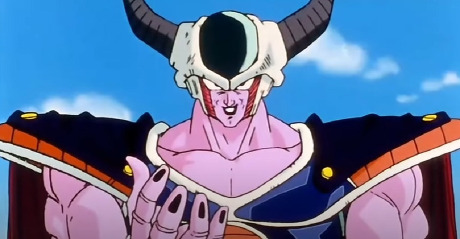 7. Rei Cold - Pai de Freeza. Esse deveria ser um motivo suficiente para que esse vilão se tornasse épico e quase imortal. Mas ele mal aparece na história e quando surge é pra ser humilhado e morto por Trunks. 