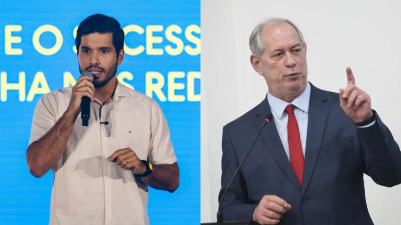 O deputado federal André Fernandes (PL) e o ex-governador do Ceará, Ciro Gomes (PDT)