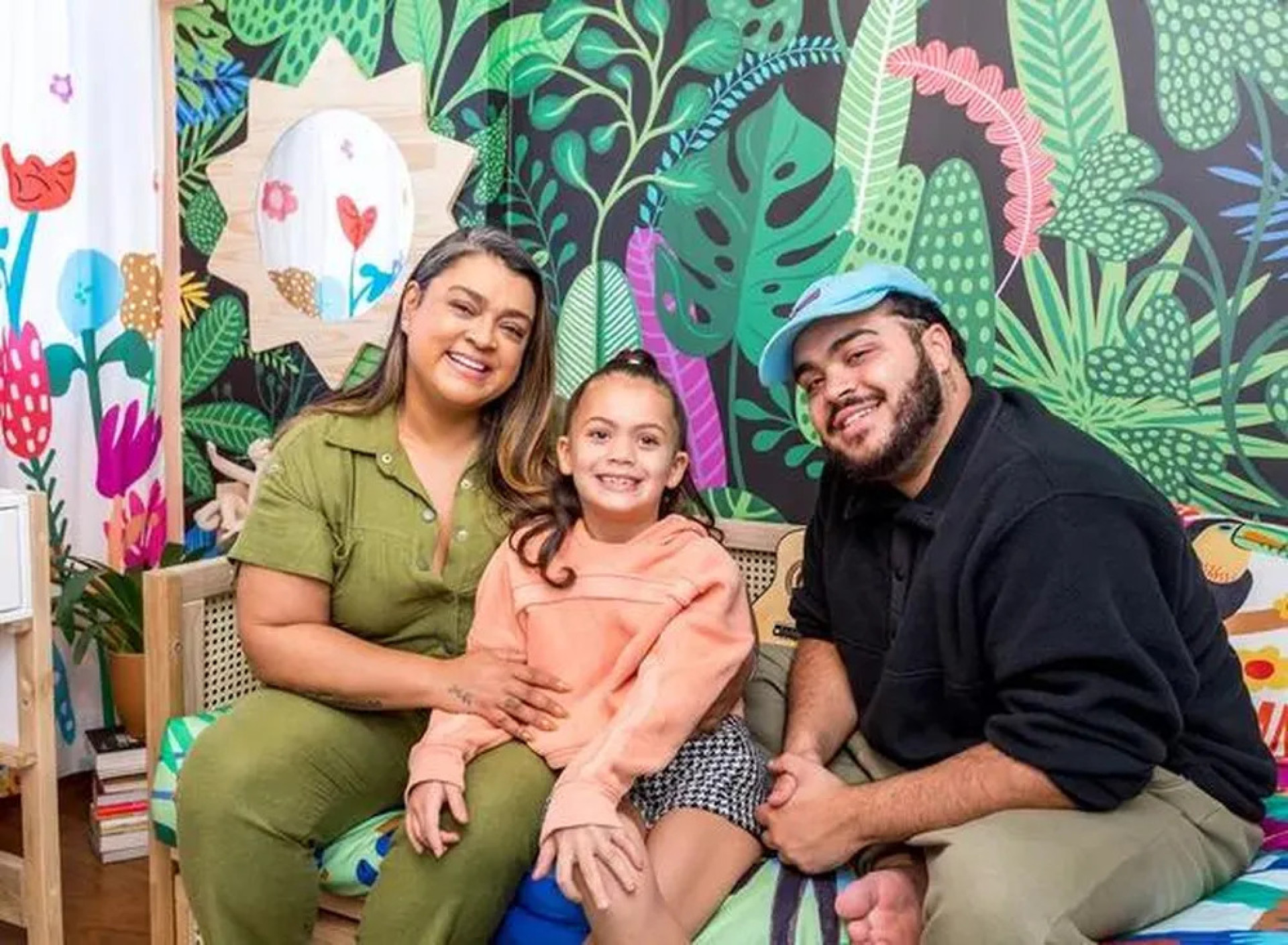 Preta Gil, a neta Sol de Maria e o filho Francisco 