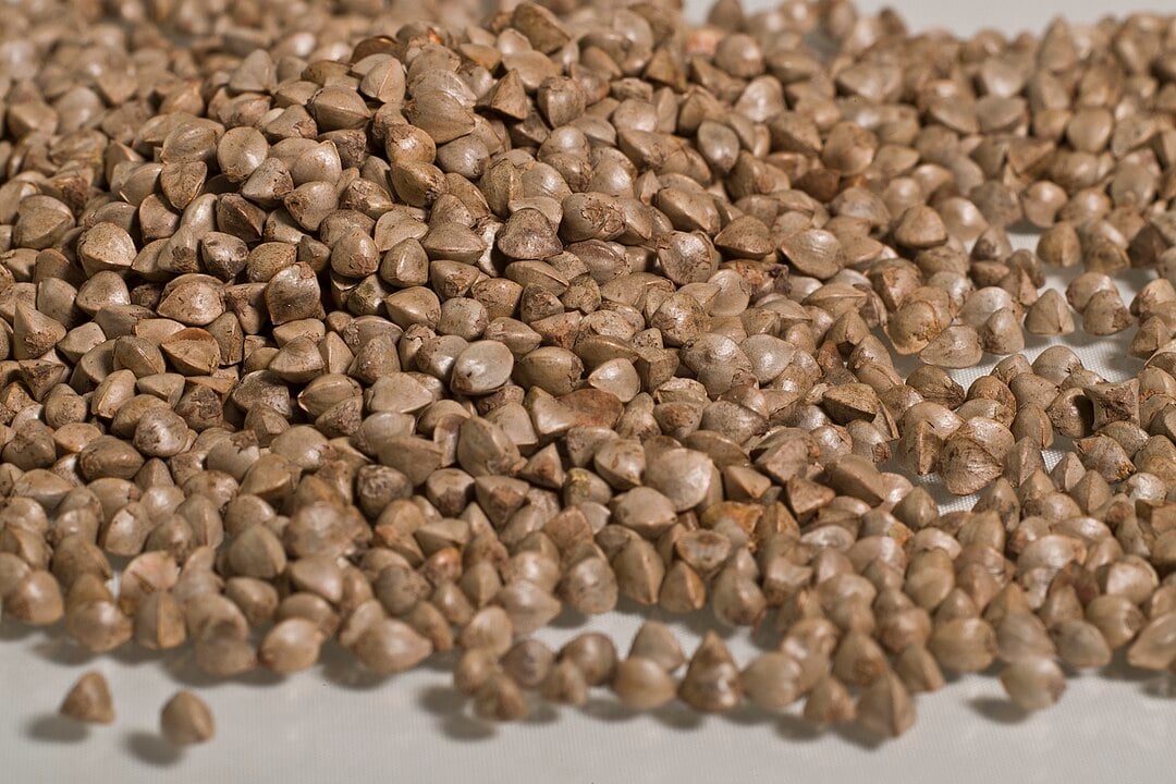 Rico em flavonoides como rutina, o trigo-sarraceno melhora a circulação e a saúde vascular. Também fornece magnésio e fibras, ajudando no controle da pressão arterial e da glicemia.