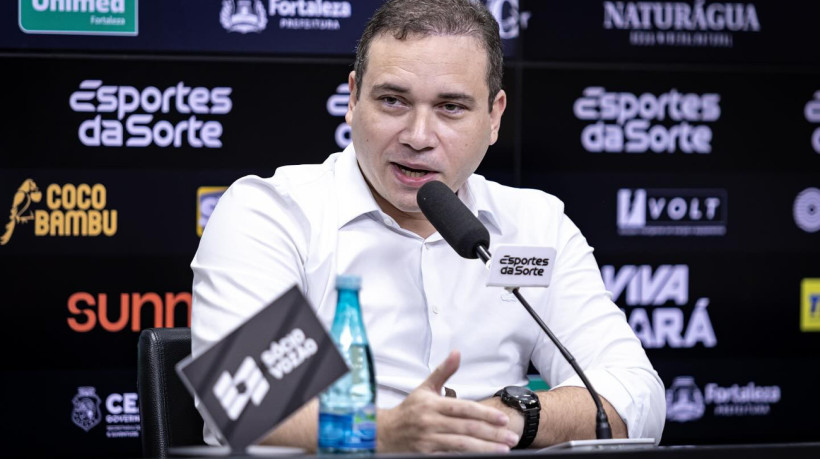 Haroldo Martins, CEO do futebol do Ceará, em entrevista coletiva