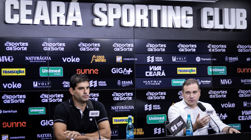 Lucas Drubscky, executivo de futebol e Haroldo Martins, CEO de futebol do Ceará

