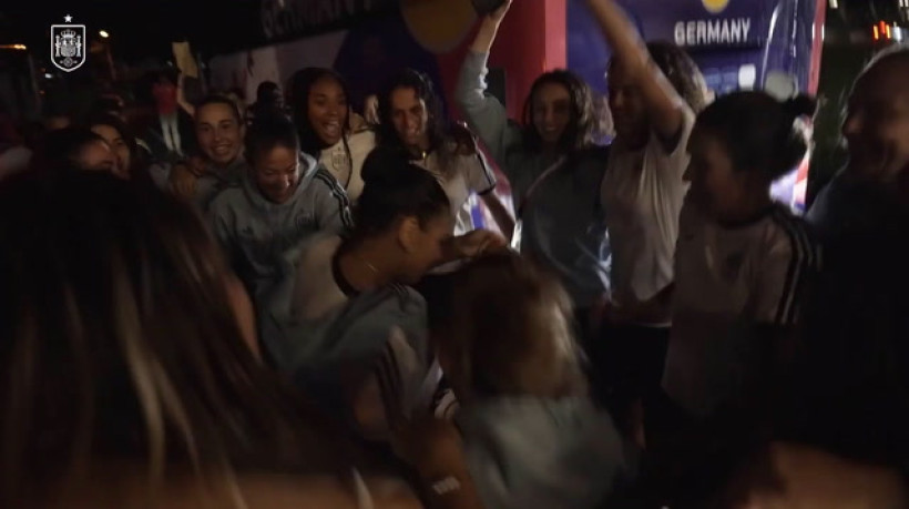 Seleção da Espanha celebra vaga na final da Euro 2025