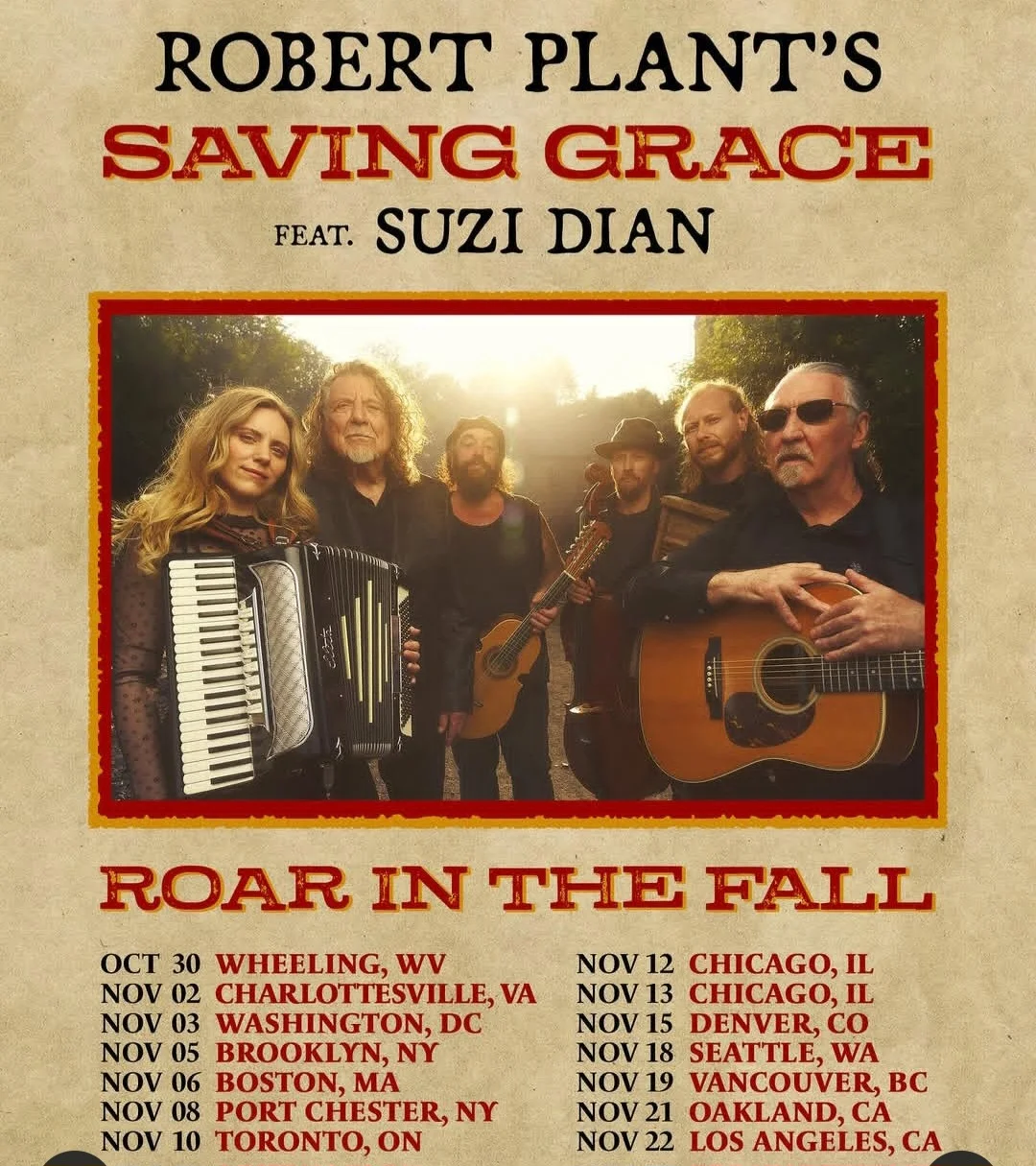 Ele faz parte da Banda Saving Grace e está em plena atividade, com turnês marcadas na Europa e nos Estados Unidos. No Instagram ele publica a agenda de shows.