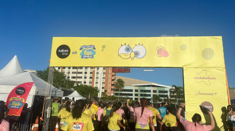 Corrida do Bob Esponja foi o grande atrativo do domingo de provas em Fortaleza