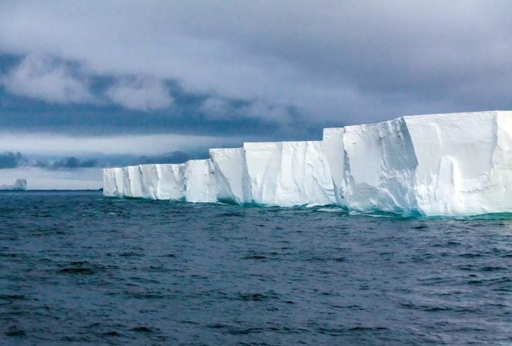 Os icebergs podem variar muito em tamanho, desde pequenos pedaços chamados de growlers até gigantes com dezenas de quilômetros de extensão.