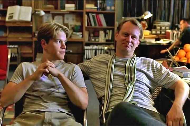 Já em solo americano, ele fez papéis em produções de sucesso como em “Gênio Indomável”, filme de 1997 com os astros Robin Williams e Matt Damon em que vive o professor Gerald Lambeau. 
