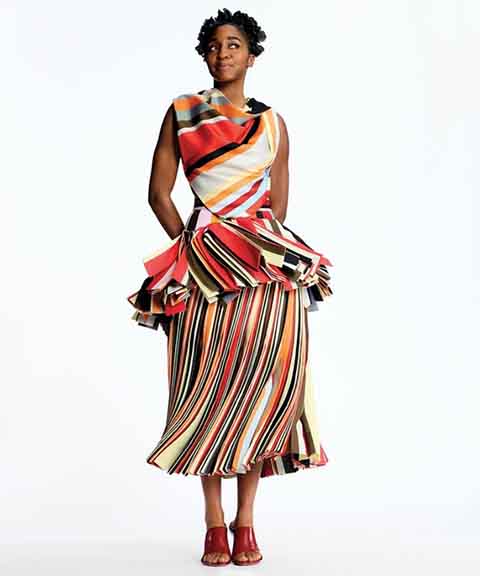 Ayo Edebiri também tornou-se um ícone fashion em Hollywood, com looks bastante elogiados em diversas cerimônias. 
