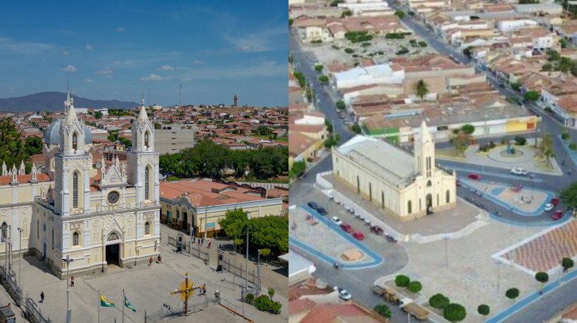 Hoje, dia 29 de julho, é feriado em dois municípios cearenses: Canindé (esquerda) e Campos Sales (direita)