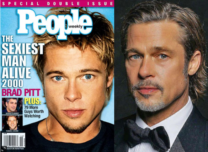 2000 — Brad Pitt: Mais uma dobradinha, dessa vez de Pitt, que já tinha sido eleito cinco anos antes.