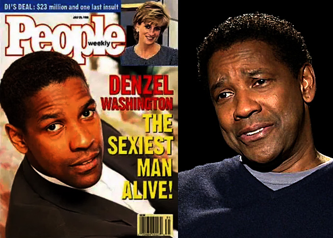 1996 — Denzel Washington: Nascido em 28 de dezembro de 1954, venceu dois Oscars: por Tempo de Glória, de 1989, e Dia de Treinamento, de 2001. Em 2024, estrelou Gladiador 2.