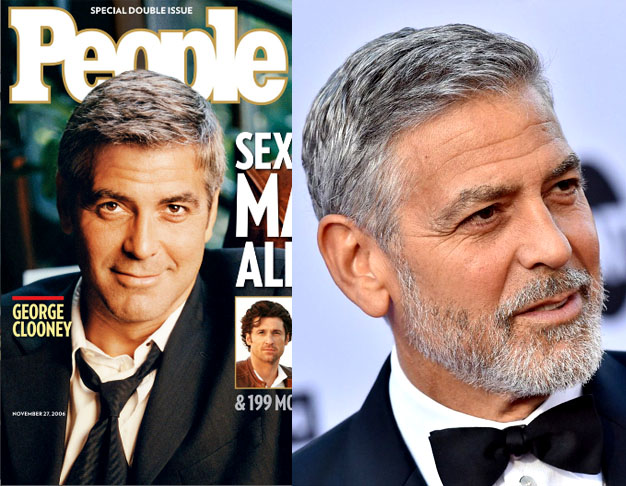 2006 — George Clooney: Nove anos depois, Clooney foi eleito pela 2ª vez o Homem Mais Sedutor do Mundo.