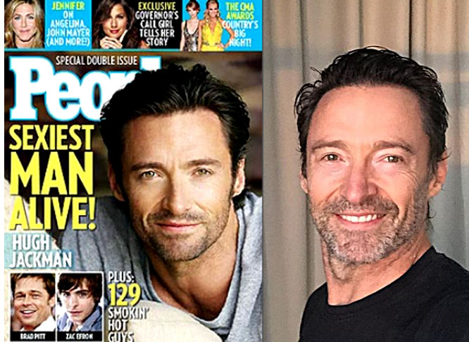 2008 — Hugh Jackman: Mais conhecido pelo papel de Wolverine nos cinemas, Hugh Jackman voltou ao papel em 2024, em Deadpool & Wolverine. Nasceu em 12 de outubro de 1968.