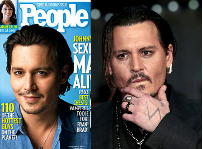 2009 — Johnny Depp: Entrou para a galeria dos atores que foram escolhidos os mais sedutores do mundo mais de uma vez. Tinha sido eleito em 2003.
