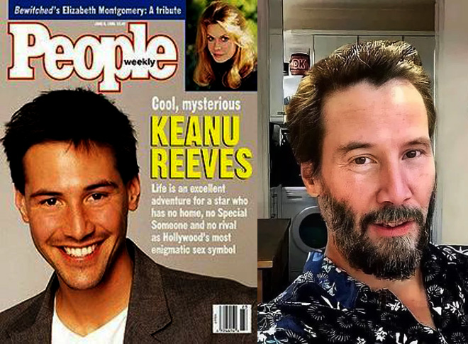 1994 — Keanu Reeves: Cinco anos antes de protagonizar Matrix, o ator, nascido em 1964, foi eleito o mais sedutor do mundo. Atualmente, Reeves é o astro da franquia John Wick e voltará a protagonizar Constantine.