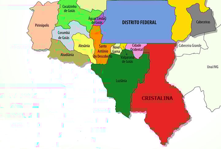 A cidade conta ainda com cerca de 500 hectares de cerrado da própria região.