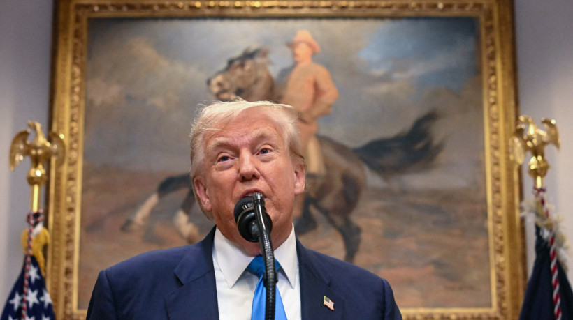 Donald Trump fala que está à frente da China