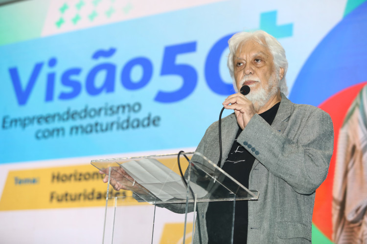 FORTALEZA-CE, BRASIL,31.07.2025: Joaquim Cartaxo, superintendente do Sebrae. Sebrae realiza Fábrica de Negócios, a 2ª edição do Visão 50+.  (Fotos: Fabio Lima)