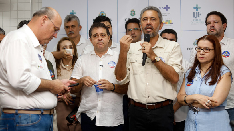 Evandro Leitão e Elmano de Freitas cumpriram agenda no IJF