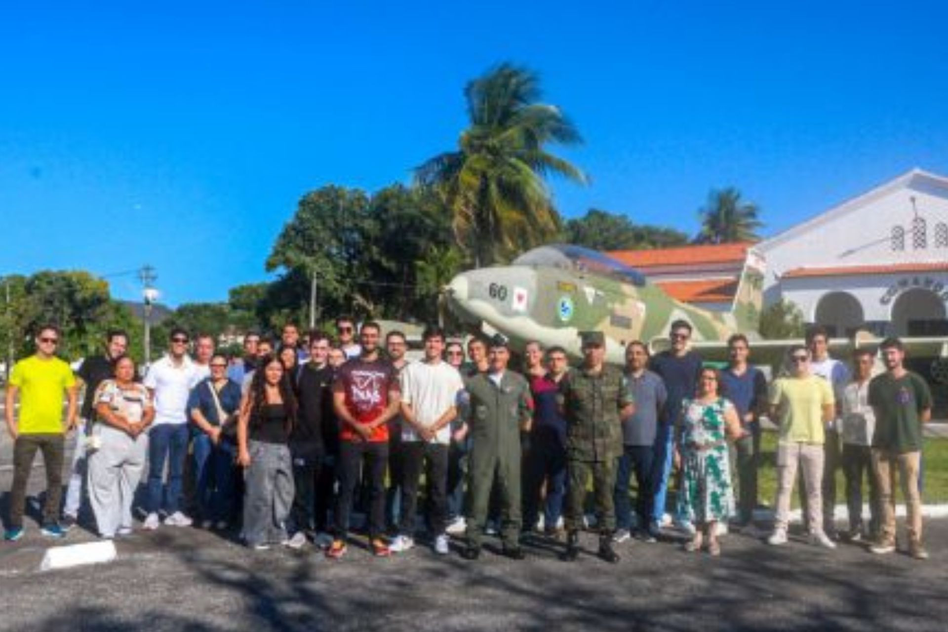 As obras no novo campus do Instituto Tecnológico de Aeronáutica (ITA) na Base Aérea de Fortaleza (Bafz) foram acompanhadas pelos alunos nessa quarta-feira passada, 23 (Foto: Reprodução/ Bafz)