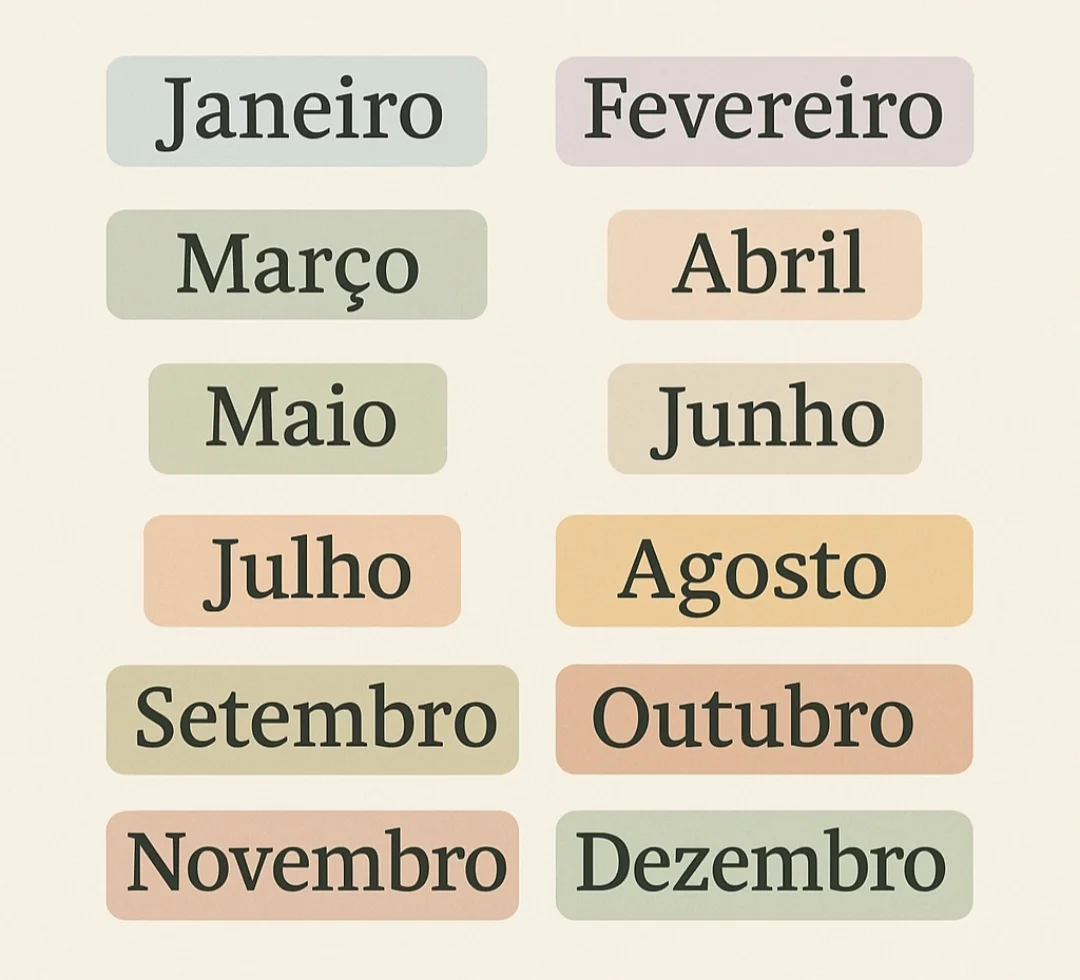 O ano tem 12 meses por influência do calendário romano, que adotou esse modelo baseado nos ciclos lunares e solares.