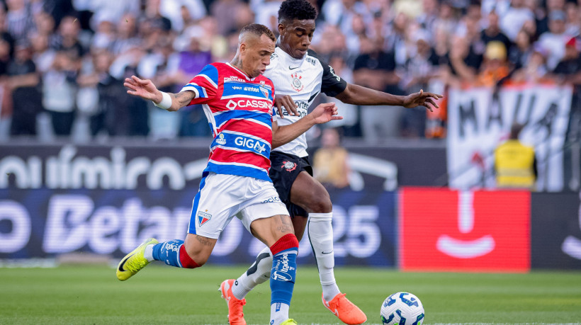 Breno Lopes durante o jogo Corinthians 1x1 Fortaleza, válido pelo Campeonato Brasileiro