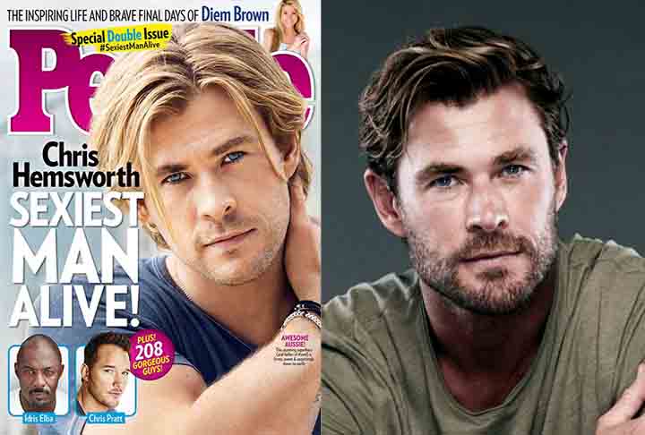 2014 — Chris Hemsworth: Nascido em 11 de agosto de 1983, Hemsworth se tornou um dos maiores galãs do cinema contemporâneo. Seu papel mais famoso é o de Thor, no Universo Cinematográfico da Marvel. Em 2024, estrelou Furiosa: Uma Saga Mad Max.