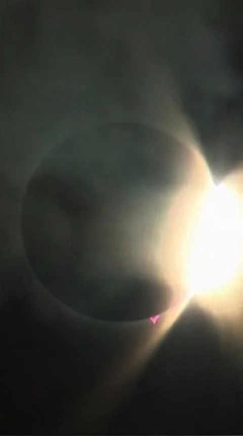 No caso do eclipse total, a Lua encobre completamente o disco solar, fazendo com que o dia se transforme em noite por alguns minutos. 
