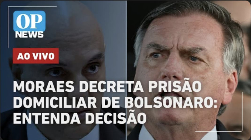 Moraes decreta prisão domiciliar de Bolsonaro