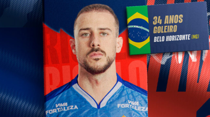 O goleiro Helton Leite firmou vínculo com o Fortaleza até o final de 2026