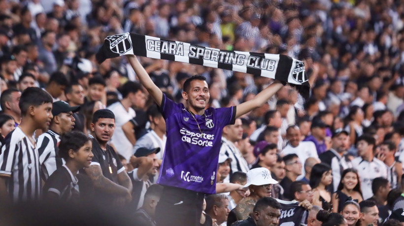 Torcida do Ceará no jogo contra o Mirassol