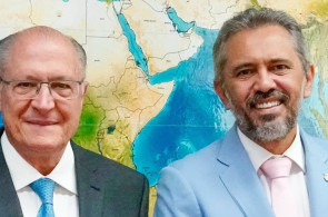 Vice-presidente e ministro do Desenvolvimento, Indústria, Comércio e Serviços, Geraldo Alckmin, recebeu o governador do Ceará, Elmano de Freitas