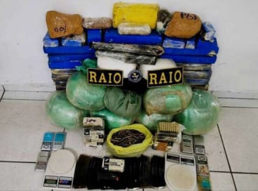 O material foi apresentado pelos policiais na Delegacia Regional de Sobral. A PC-CE abriu um procedimento para identificar e capturar os envolvidos
 