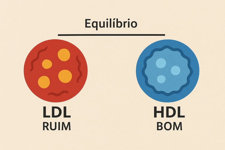 Existem dois tipos principais de colesterol: o LDL, conhecido como “ruim”, e o HDL, considerado “bom”. O equilíbrio entre ambos é fundamental para a saúde cardiovascular.