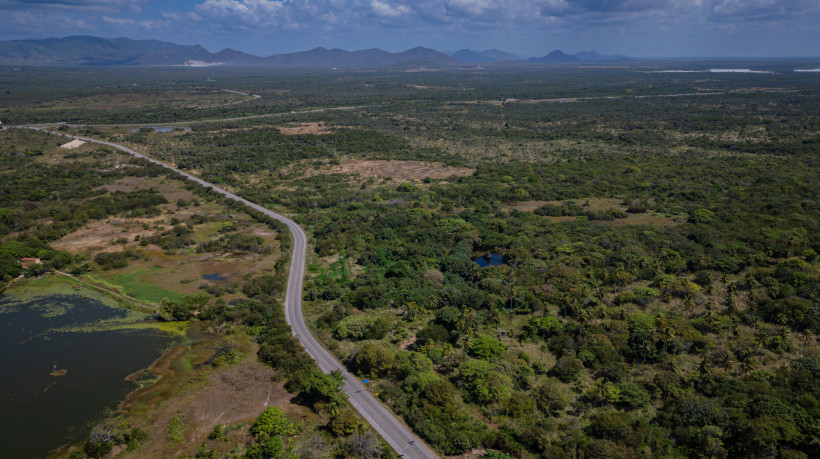 Vista Aérea de onde vão construir o data center do Tiktok