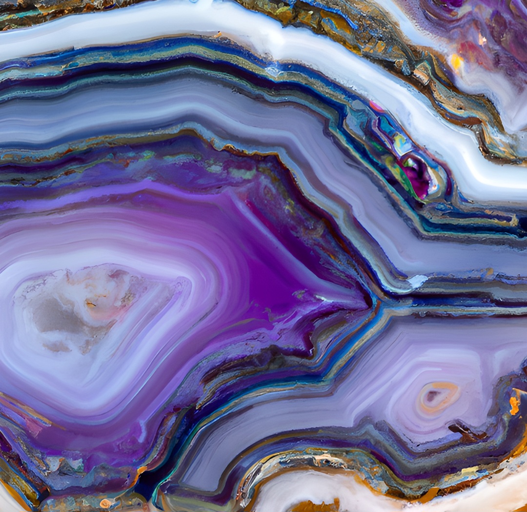 Na indústria, a ágata é usada em pilões de laboratório devido à sua dureza e resistência química. Também aparece em peças decorativas e objetos utilitários