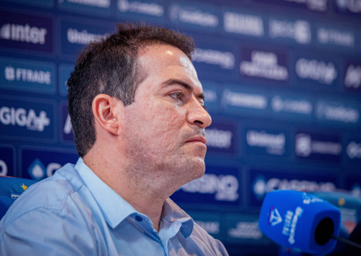 Marcelo Paz, CEO da SAF do Fortaleza, em entrevista coletiva