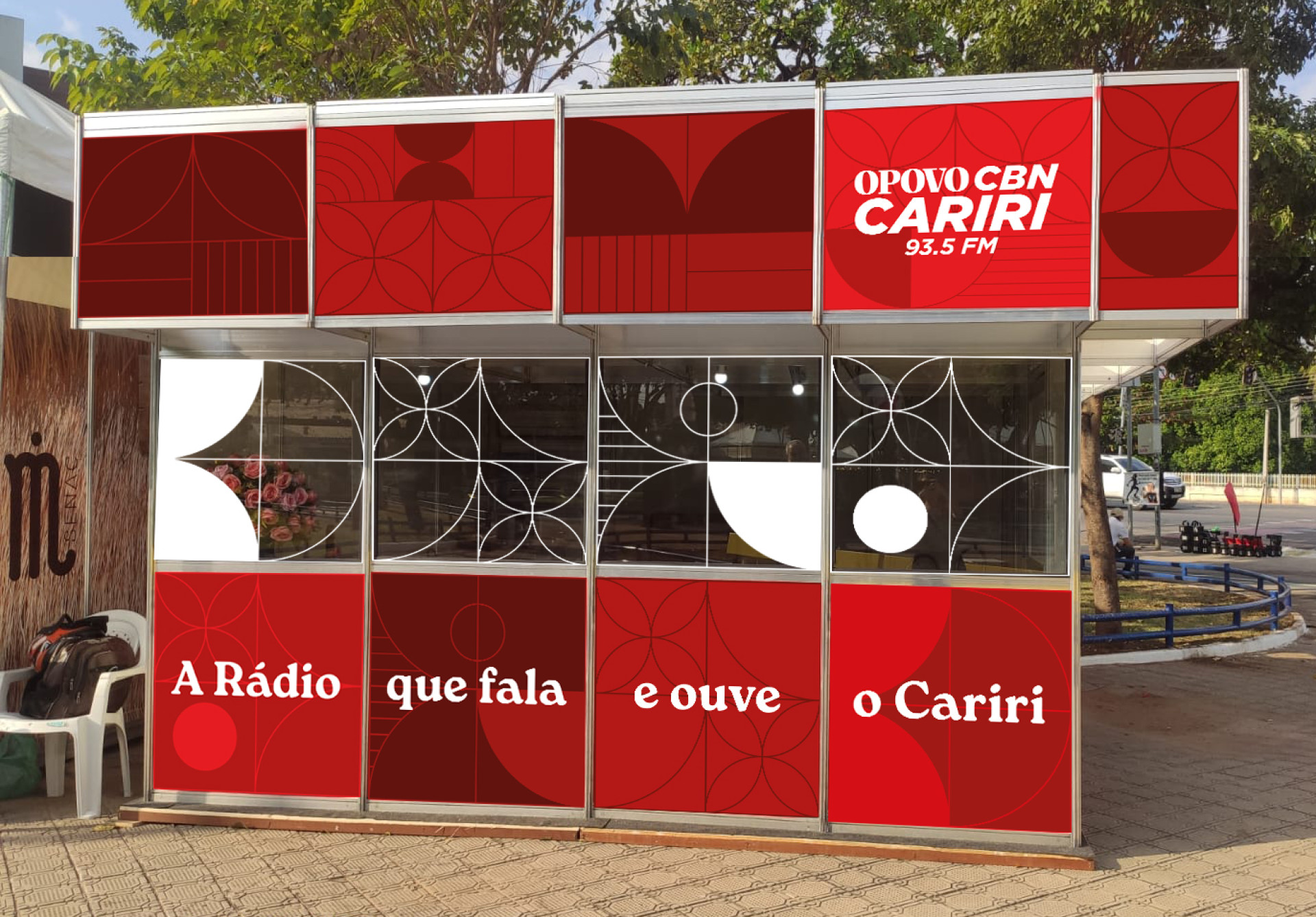 Estúdio itinerante Rádio O POVO CBN Cariri (Foto: O POVO/Divulgação)
